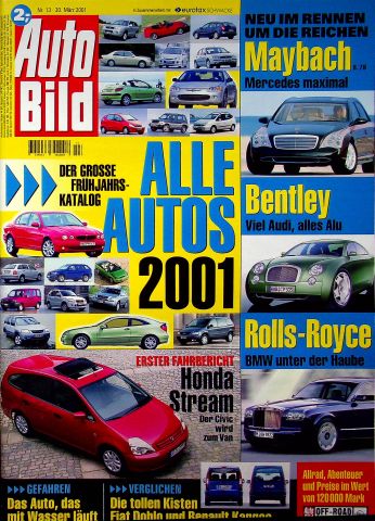 Deckblatt Auto Bild (13/2001)